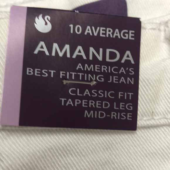 Gloria Vanderbilt® Amanda White Denim Jeans NWT - Picture 8 of 10
